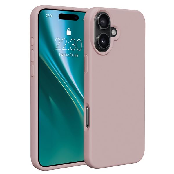 Puzdro Etteri Silicone pre iPhone 16 Plus 6,7" svetloružové