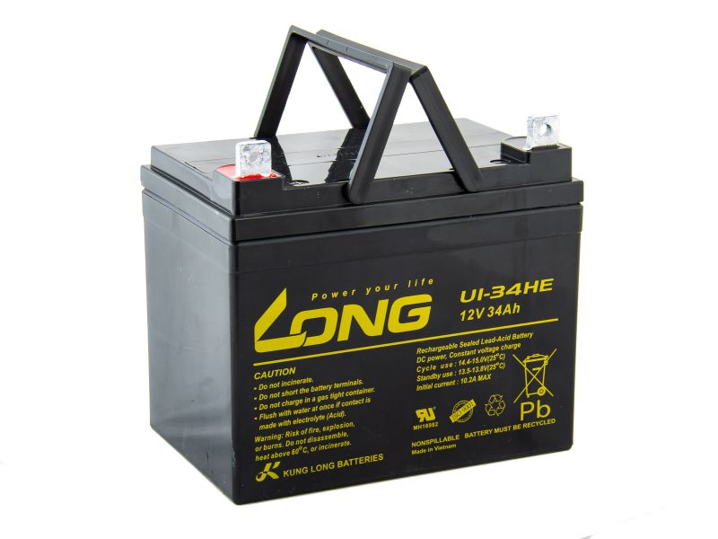 LONG batéria 12V 34Ah F4 DeepCycle (U1-34HE)