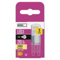 LED žiarovka Classic JC / G9 / 1,9 W (22 W) / 210 lm / teplá biela
