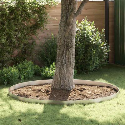 vidaXL Obrubník trávnika 4 ks 450 x 15 cm Nerezová oceľ Strieborná