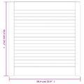 vidaXL Lamelové dvierka na skrinku 2 ks, biele 61,5x59,4 cm, borovica