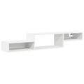 vidaXL Nástenný TV kabinet Nástenná montáž Biela 150 x 28 x 26 cm