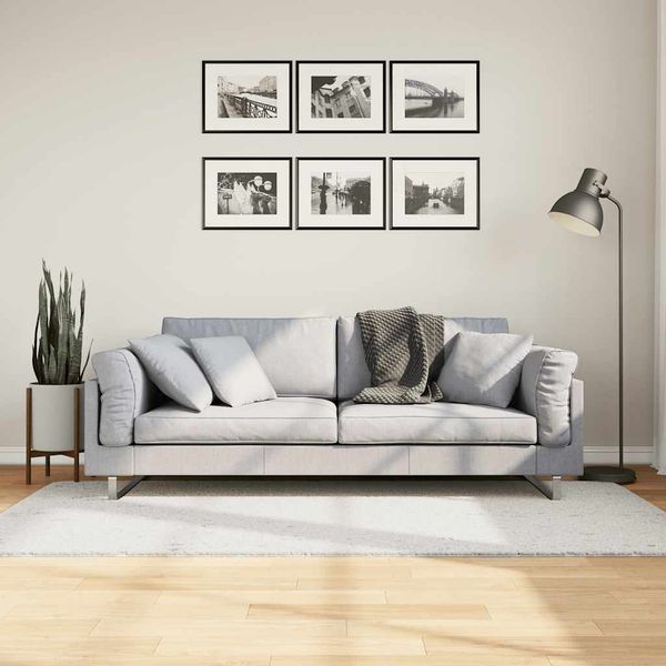 vidaXL Koberec OVIEDO, krátky vlas, krémový 100x200 cm