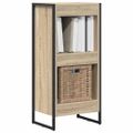 vidaXL Knižnica 40 x 30 x 86,5 cm Kompozitné drevo Sonoma