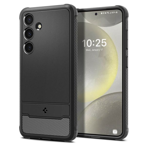 Puzdro Spigen Rugged Armor pre Samsung Galaxy S24 matná čierna