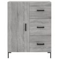 vidaXL Vysoká skrinka sivý dub sonoma 69,5x34x180 cm spracované drevo