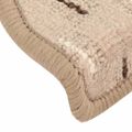 vidaXL Kobercové nášľapy na schody 15 ks sivo-hnedé 65x21x4 cm