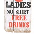 vidaXL Nástenný vešiak na kabáty so 6 háčikmi 120x40 cm MEN LADIES