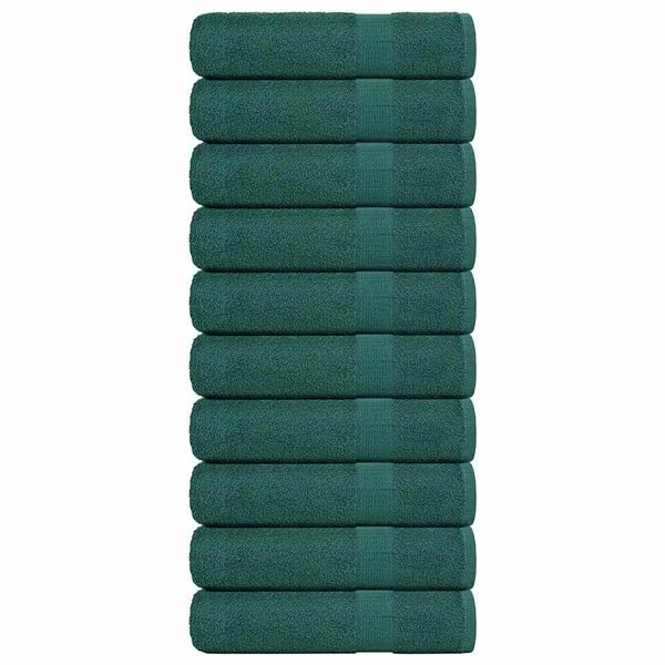 vidaXL Osušky do kúpeľne FROGN 10 ks zelené 100x150 cm 360 g/m²
