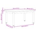 vidaXL Konferenčný stolík Dymová dub 70 x 50 x 36 cm Kompozitné drevo