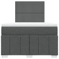 vidaXL Boxspring posteľ s matracom, tmavosivá 120x190 cm, látka