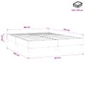 vidaXL Posteľný rám boxsping bez matracom tmavozelený 160x210 cm zamat