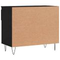 vidaXL Botník čierny 70x36x60 cm spracované drevo