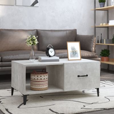 vidaXL Konferenčný stolík betónovo sivý 90x50x40 cm kompozitné drevo