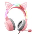 Herné slúchadlá ONIKUMA X15Pro Pink Cat's Ears