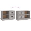 vidaXL TV skrinka sivá sonoma 73x35,5x47,5 cm spracované drevo