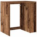 vidaXL Kabinet na práčku Staré drevo 87 x 60 x 89 cm Kompozitné drevo