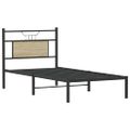 vidaXL Posteľný rám bez matraca dub sonoma 80x200 cm kompozitné drevo