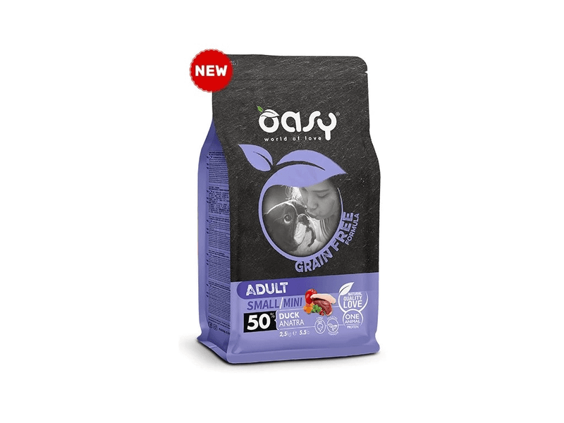 OADGDADS0250 Oasy Grain free Adult Small/Mini DUCK 2,5kg