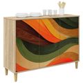 vidaXL Servírovacia skriňa BONN Sonoma 102 x 33 x 75 cm