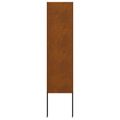 vidaXL Záhradná clona na súkromie Rezací Hrdzavý 32 x 140 cm