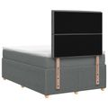 vidaXL Posteľ boxspring s matracom Tmavosivá 120 x 190 cm Látka