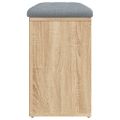 vidaXL Lavica na topánky, dub sonoma, 82x32x50 cm, imitácia dreva