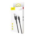 Baseus Cafule USB Lightning kábel 2,4 A 1 m (sivý+čierny)