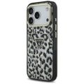 Puzdro Guess Leopard Glitter MagSafe pre iPhone 17 Pro Max čierne