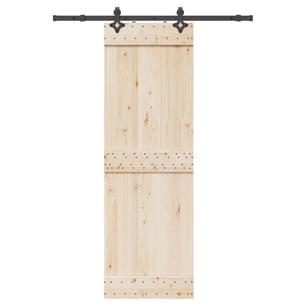 vidaXL Kovanie na posuvné dvere čierne 152,5 cm oceľové