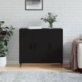 vidaXL Komoda biela 90x34x80 cm kompozitné drevo