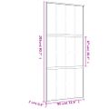 vidaXL Posuvné dvere zlaté 90x205 cm matné ESG sklo a hliník