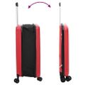 vidaXL Kufor so zámkom Červená 43 x 27 x 66 cm ABS plast