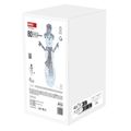 LED vianočný snehuliak ratanový, 82 cm, vonk./vnút., studená biela, časovač