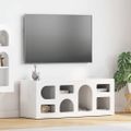 vidaXL TV skrinka ELST 100 x 35 x 40 cm Vysoký lesk bielej