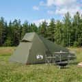 vidaXL Tunelový stan 215 x 100 x 90 cm Olivovo zelená Polyester a oceľ
