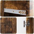 vidaXL Servírovacia skriňa Dymový dub 66 x 34,5 x 91,5 cm