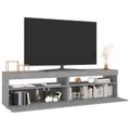 vidaXL TV skrinky s LED svetlami 2 ks sivý dub sonoma 75x35x40 cm