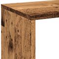 vidaXL Rozdeľovacia knižnica staré drevo 69,5x29x69,5 cm kompoz. drevo