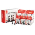 LED žiarovky hlavného svietenia Hybrid séria H1 H3 H4 H7 HB3 HB4 6000K Canbus 16 sád AMiO-04120