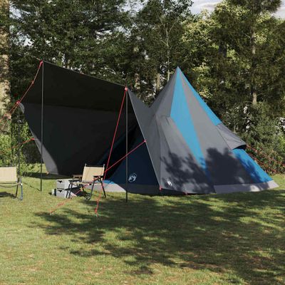 vidaXL Tipi stan so strechou s úložiskom Modrá 510 x 690 x 330 cm taft