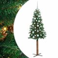 vidaXL Úzky vianočný stromček Zelená 150 cm