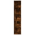 vidaXL Knižnica dymový dub 40x30x189 cm kompozitné drevo