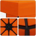 vidaXL Altánok 3 x 3 m Oranžová Polyester a oceľ 190 gsm