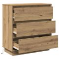 vidaXL Nočný stolík Remeselný dub 71 x 34,5 x 75 cm Kompozitné drevo