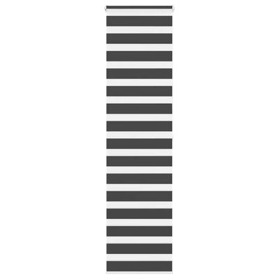 vidaXL Zebra roleta čierna 65x200 cm šírka látky 60,9 cm polyester