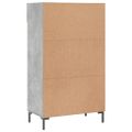 vidaXL Botník betónovo sivý 60x35x105 cm kompozitné drevo