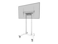 Vozík - pre plochý panel - motorizovaný - uzamykateľný - oceľ - biela - veľkosť obrazovky: 55"-100" - pre Neomounts AV1-875BL