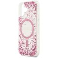 Puzdro Guess pre iPhone 17 HC MAGSAFE RESIN BOTTOM GLITTER ružová