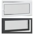vidaXL Otočné a sklopné okno do suterénu RISOR 120 x 60 cm PVC a sklo